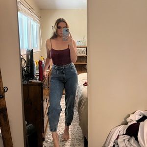 Abercrombie and Fitch Ultra high rise jogger jeans